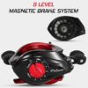 Leepesx Baitcasting carrete 18 + 1BB rodamiento de bolas Baitcasting Carrete de pesca de alta velocidad - 4