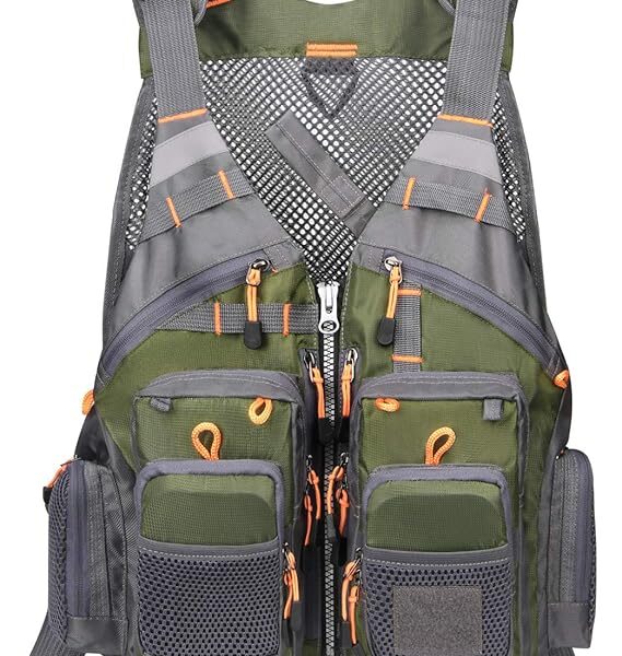 Gonex chaleco de pesca con mosca para hombres y mujeres