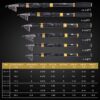 Sougayilang caña de pescar combinada con carrete telescópico de fibra de carbono para agua salada y agua dulce - 9