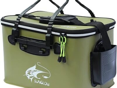 Cubo de pesca, 23L / 30L / 38L Cubo de cebo de pesca plegable y portáti