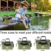 Cubo de pesca, 23L / 30L / 38L Cubo de cebo de pesca plegable y portáti - 4