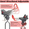 Sgehai 2 soportes para caña de pescar, de acero inoxidable ajustable en 360° - 5